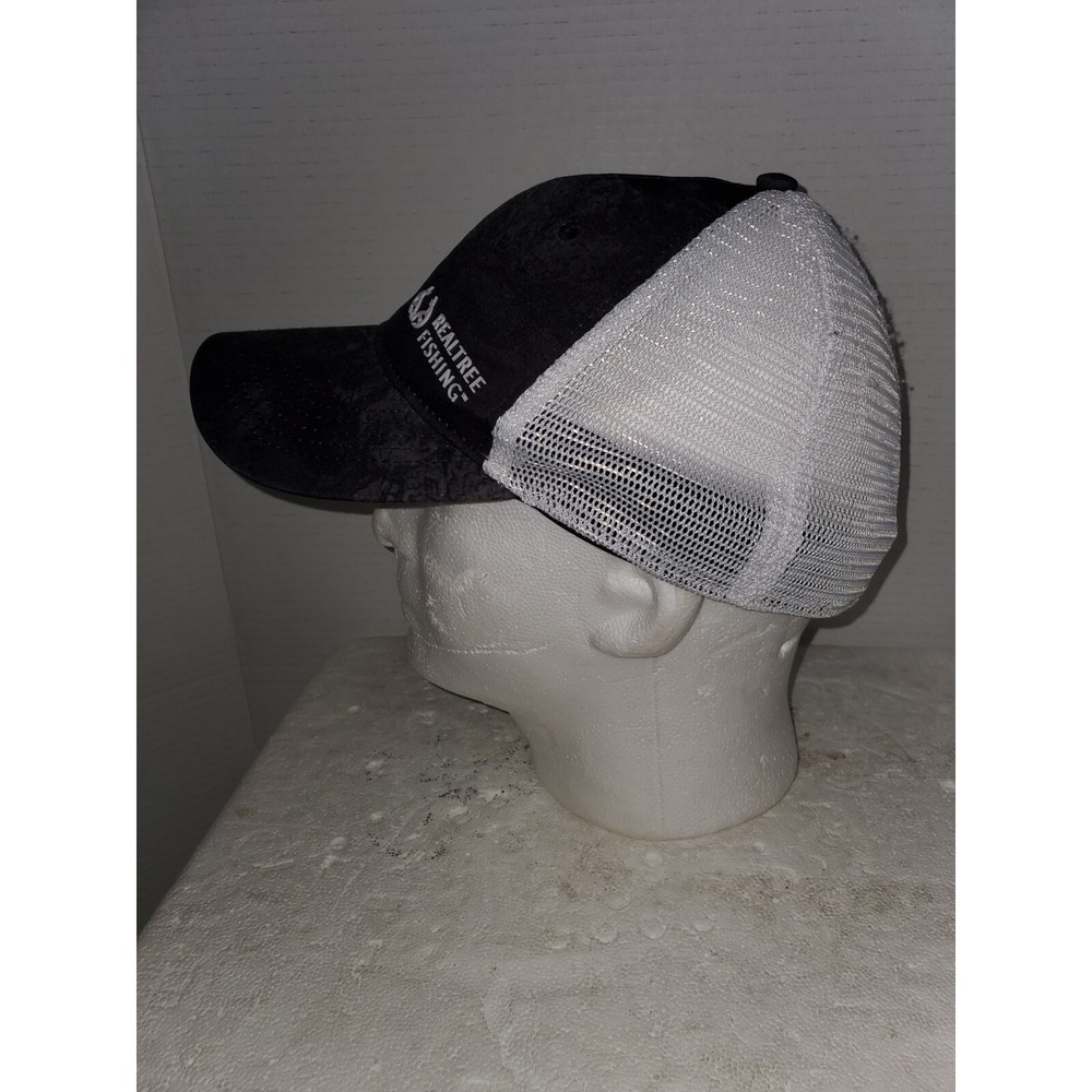 REALTREE ANTLER Trucker Hat Original Pattern L/XL Black/grey Woodland Camo - Picture 3 of 8